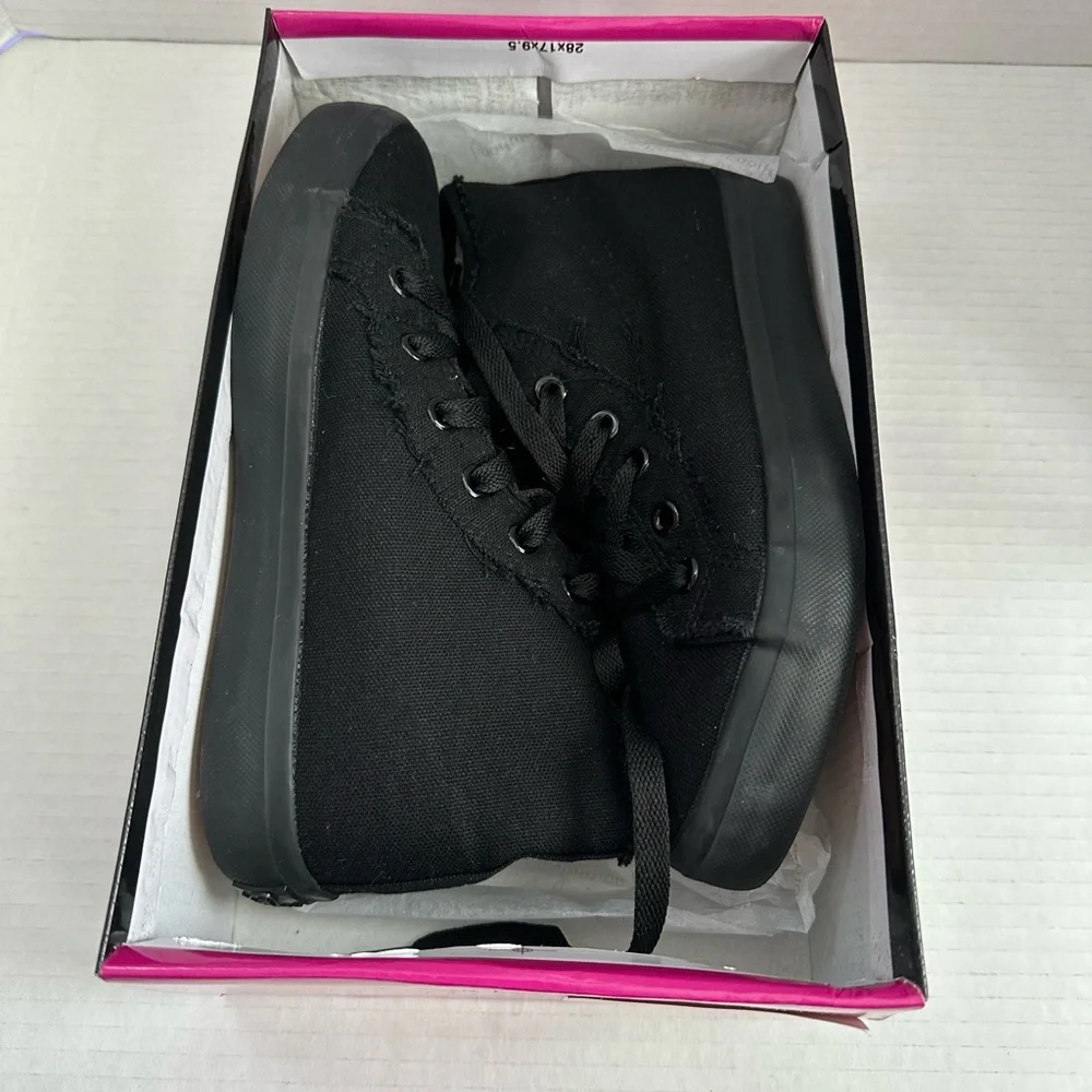 Revolution Kids Black Canvas Sneakers - Picture 3 of 8